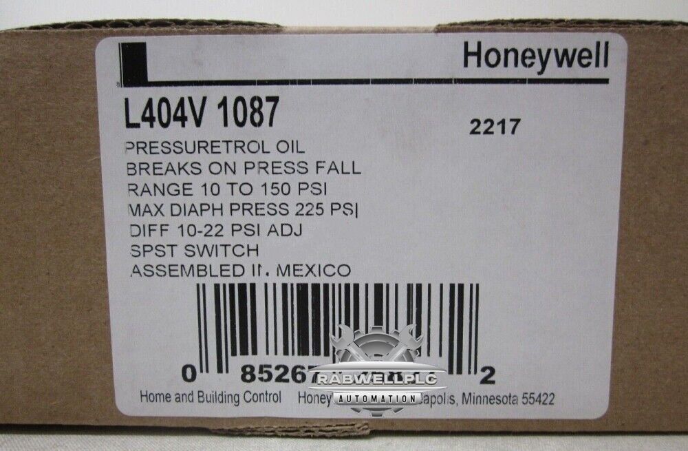 L404V 1087 New Honeywell L404V1087 Pressuretrol Controller Fedex