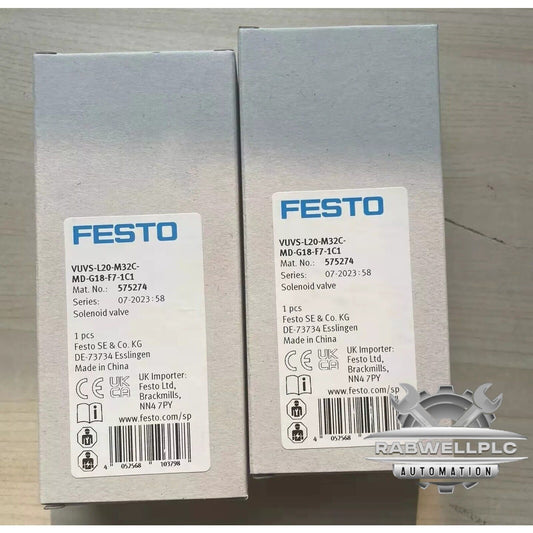 New FESTO VUVS-L20-M32C-MD-G18-F7-1C1 575274 Solenoid Valve FNFP