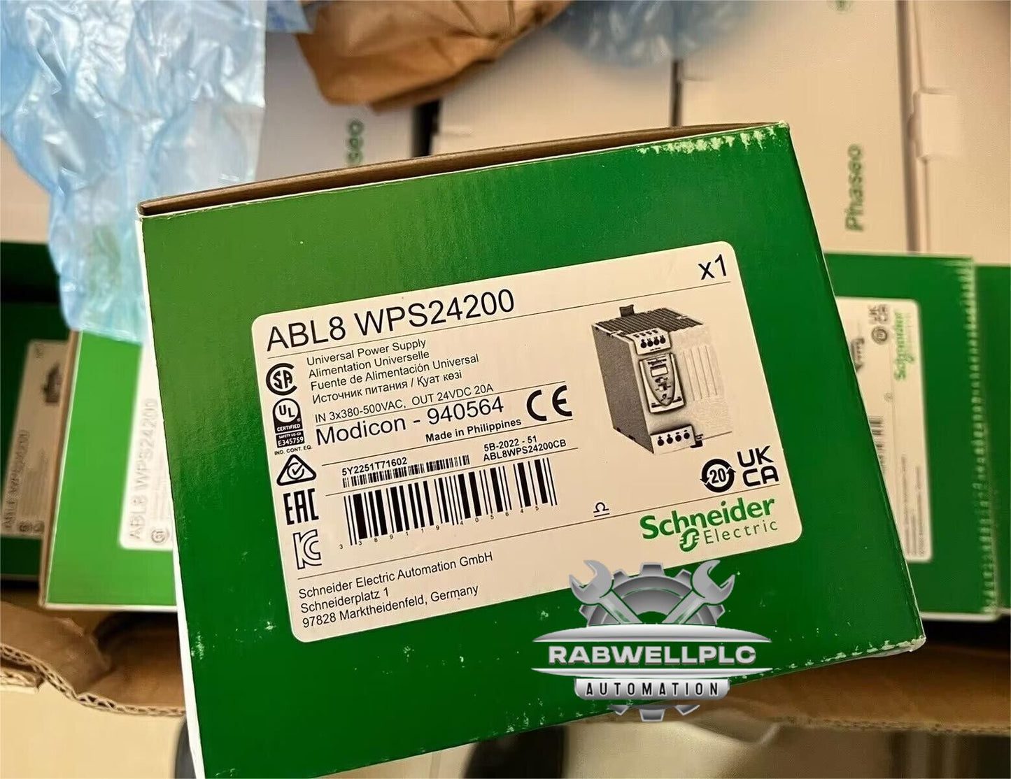 SCHNEIDER ABL8WPS24200 UNIVERSAL POWER SUPPLY . NEW IN BOX .DHL/UPS