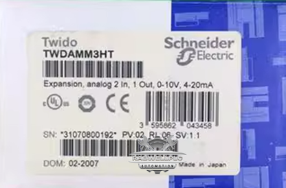 NEW Schneider TWDAMM3HT Expansion Module Input/Output 2IN / 1OUT 24VDC PLC 1PC