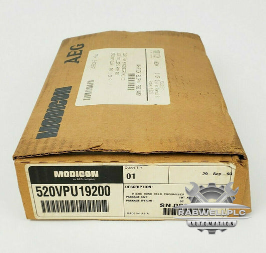 Schneider MODICON AEG 520VPU19200 Micro Handheld Programmer, New