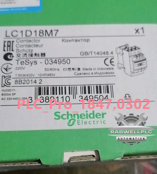 LC1D18M7 1PCS Brand New Schneider LC1D18M7 220VAC Contactor Fast delivery