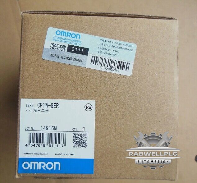 New Original Omron PLC CP1W-8ER Expansion Unit CP1W8ER In Box CP1W8ER