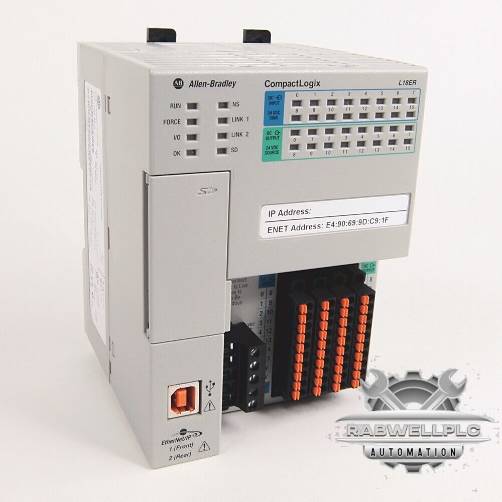 Allen Bradley Surplus Sealed AB 1769-L19ER-BB1B /A CompactLogix 5370 Ethernet