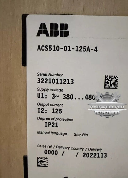 1PCS NEW ACS510-01-125A-4 ABB Frequency Converter ACS510-01-125A-4