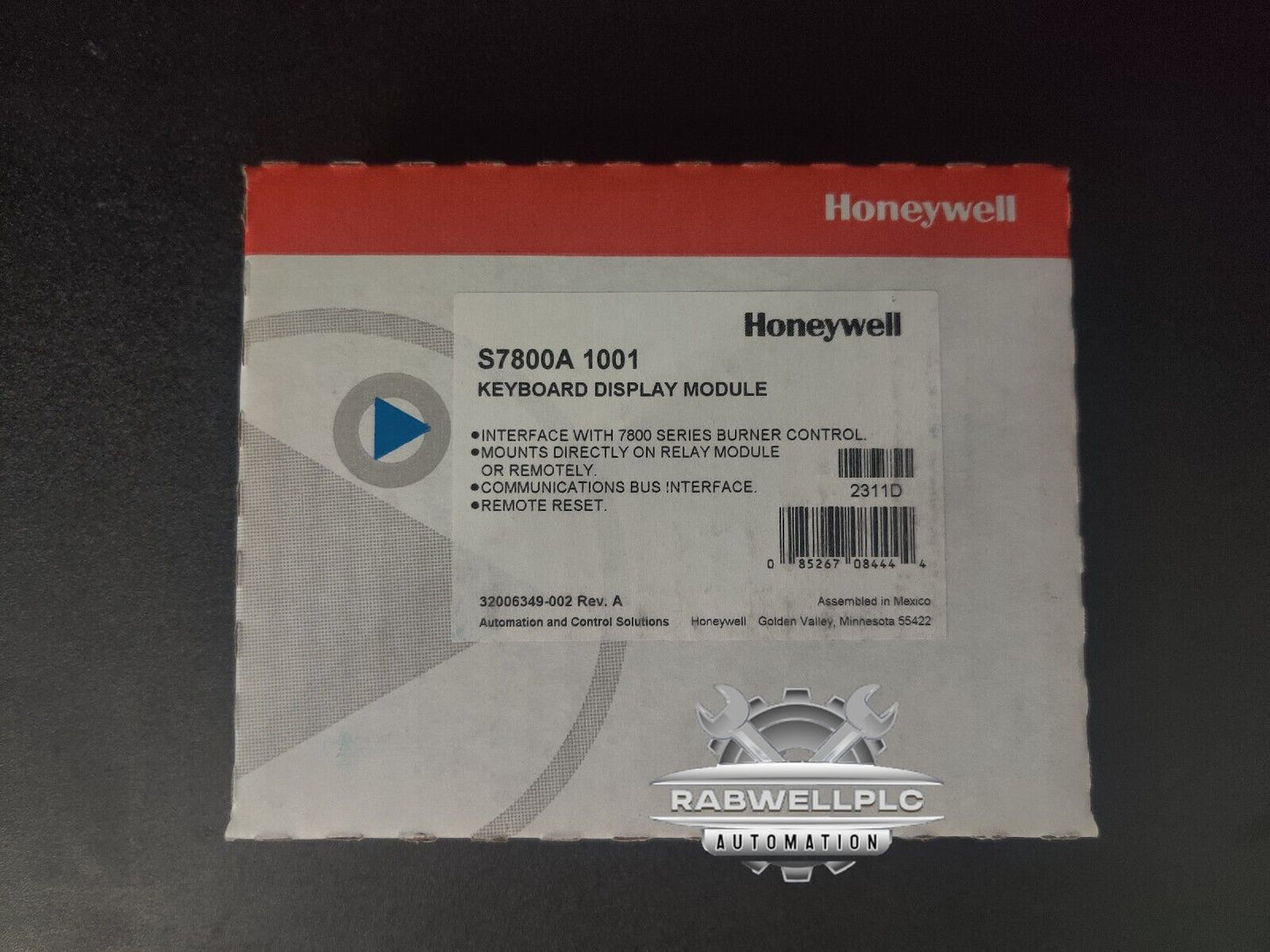 NEW Honeywell S7800A1001 Burner Control Keyboard Display Module