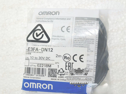 OMRON 1PC E3FA-DN12 2M Photoelectric Sensor 1PC