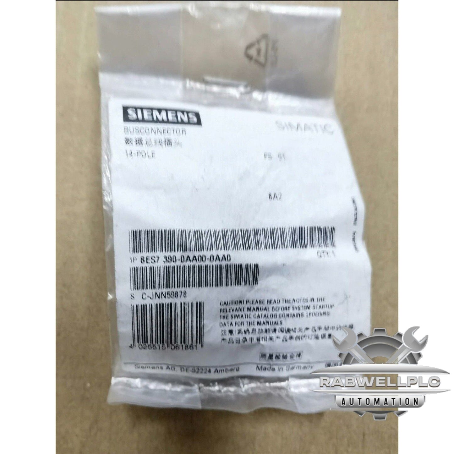 6ES7390-0AA00-0AA0 Siemens 6ES7390-0AA00-0AA0 Brand new