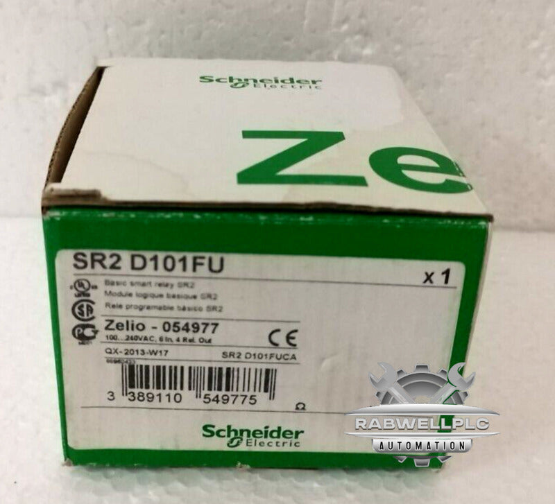 Schneider SR2D101FU Compact Smart Relay, Zelio Logic, 10 I/O, 100...240 V AC