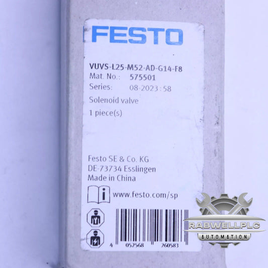 New FESTO VUVS-L25-M52-AD-G14-F8 575501 Original solenoid valve