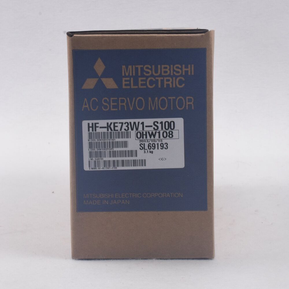 Mitsubishi HF-KE73W1-S100 AC Servo Motor in box, 3.1 kg, Made in Japan