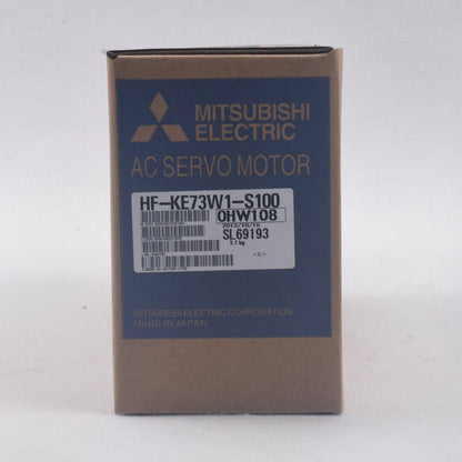 Mitsubishi HF-KE73W1-S100 AC Servo Motor in box, 3.1 kg, Made in Japan