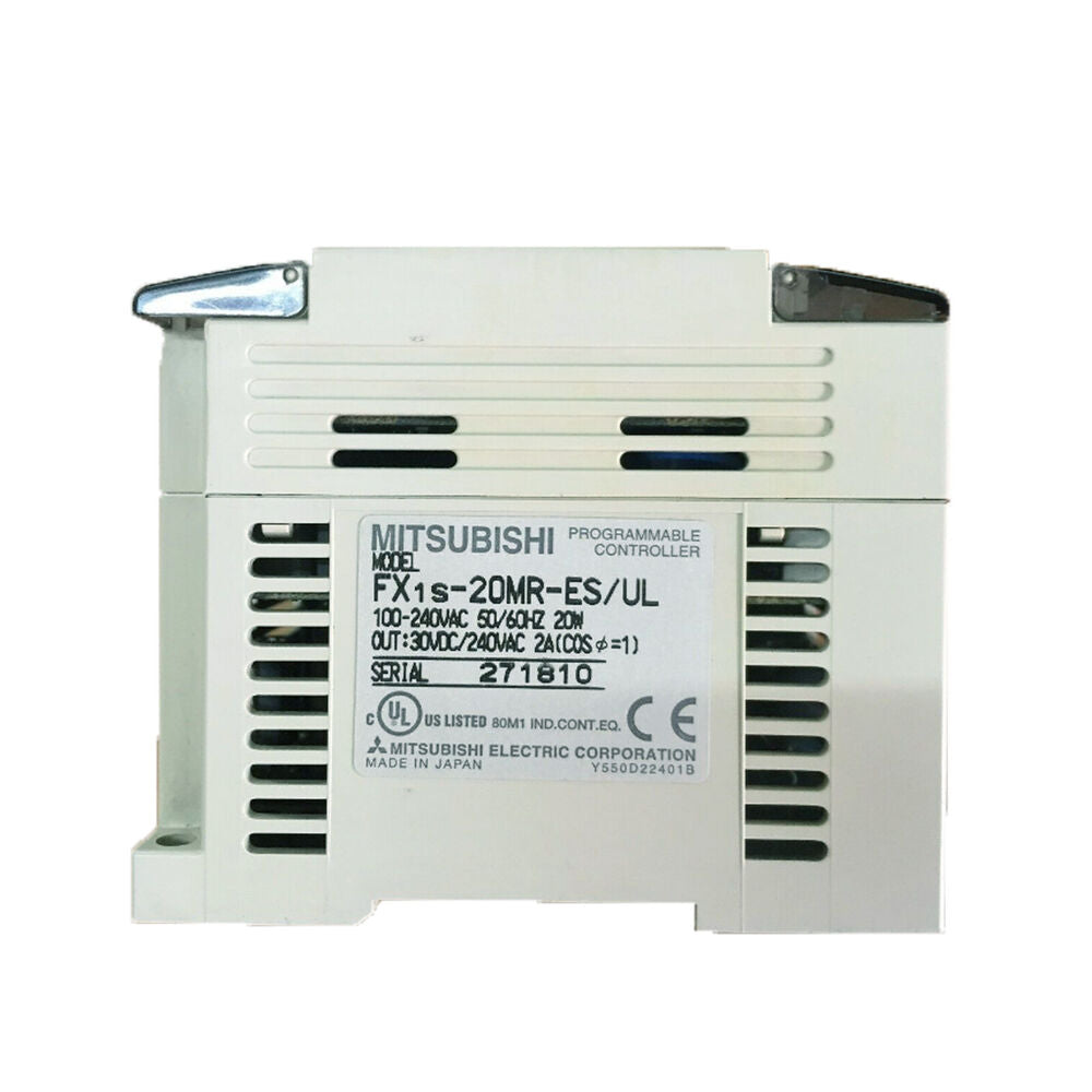 Mitsubishi FX1S-20MR-ES/UL PLC Module. Programmable Controller, industrial automation part, Made in Japan.