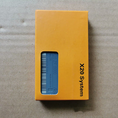 B&R X20 ZF0000 PLC controller module in orange packaging, new and ready to ship. Part of the X20 System.