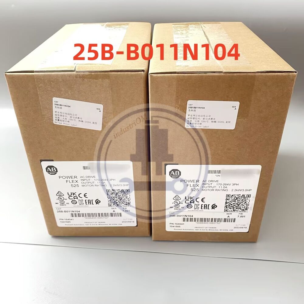 Allen-Bradley 25B-B011N104 Ser A PowerFlex 525 AC Drive 3HP New Factory Sealed