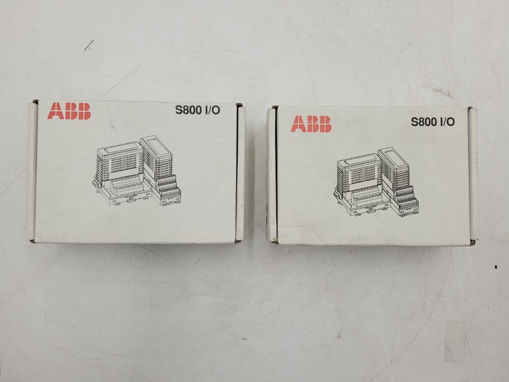 ABB S800 I/O modules in boxes, new PLC automation parts