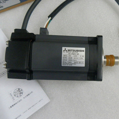 Mitsubishi HC-P043-UE AC Servo Motor, black, 400W output, manufactured in Japan