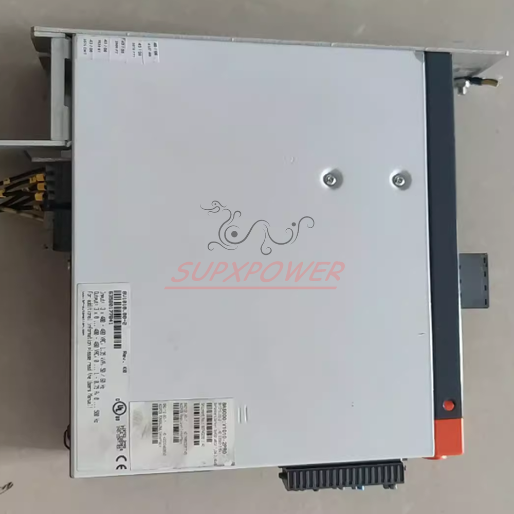 B&R 8V1010.00-2 Servo Drive - Industrial Automation Component, grey and orange details, with connector
