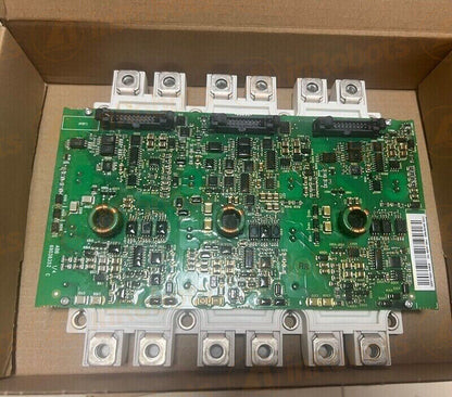 ABB FS300R12KE3/AGDR-72C Drive Board, industrial automation component, with labels and connectors, new.