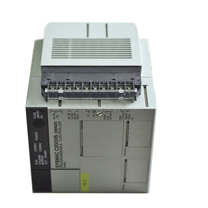 Omron SYSMAC C200HS programmable controller module, industrial automation part, front view, PLC