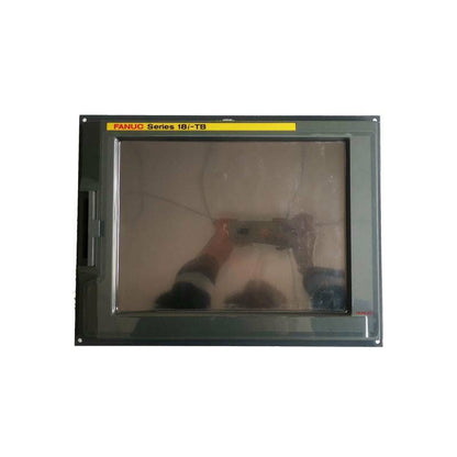 FANUC 18i-TB LCD display, A02B-0281-C081 industrial automation part. Industrial automation spare screen.