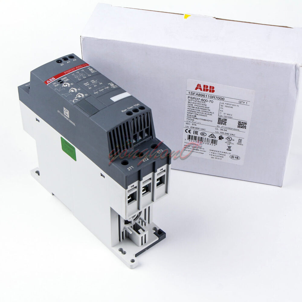 ABB PSR37-600-70 Soft Starter 37A 18.5kw, Industrial Automation Component
