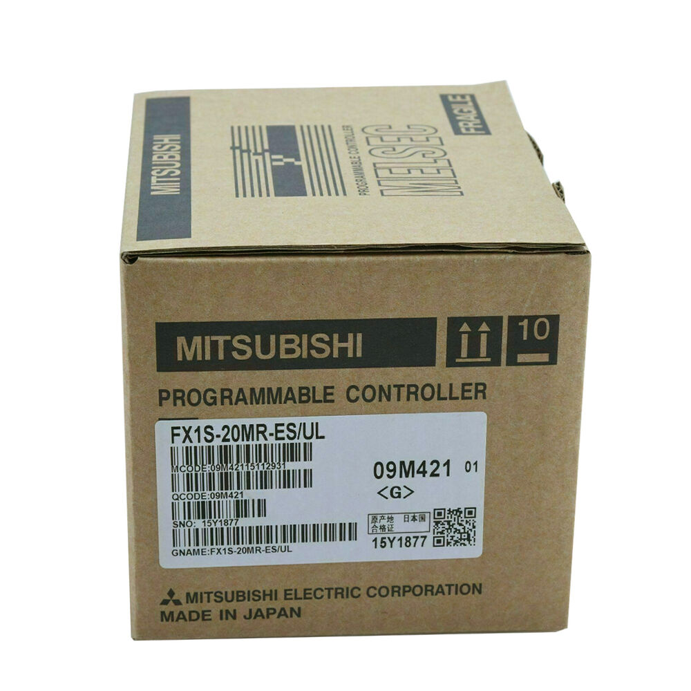 Mitsubishi FX1S-20MR-ES/UL PLC Module box, Programmable Controller, Made in Japan, industrial automation part.