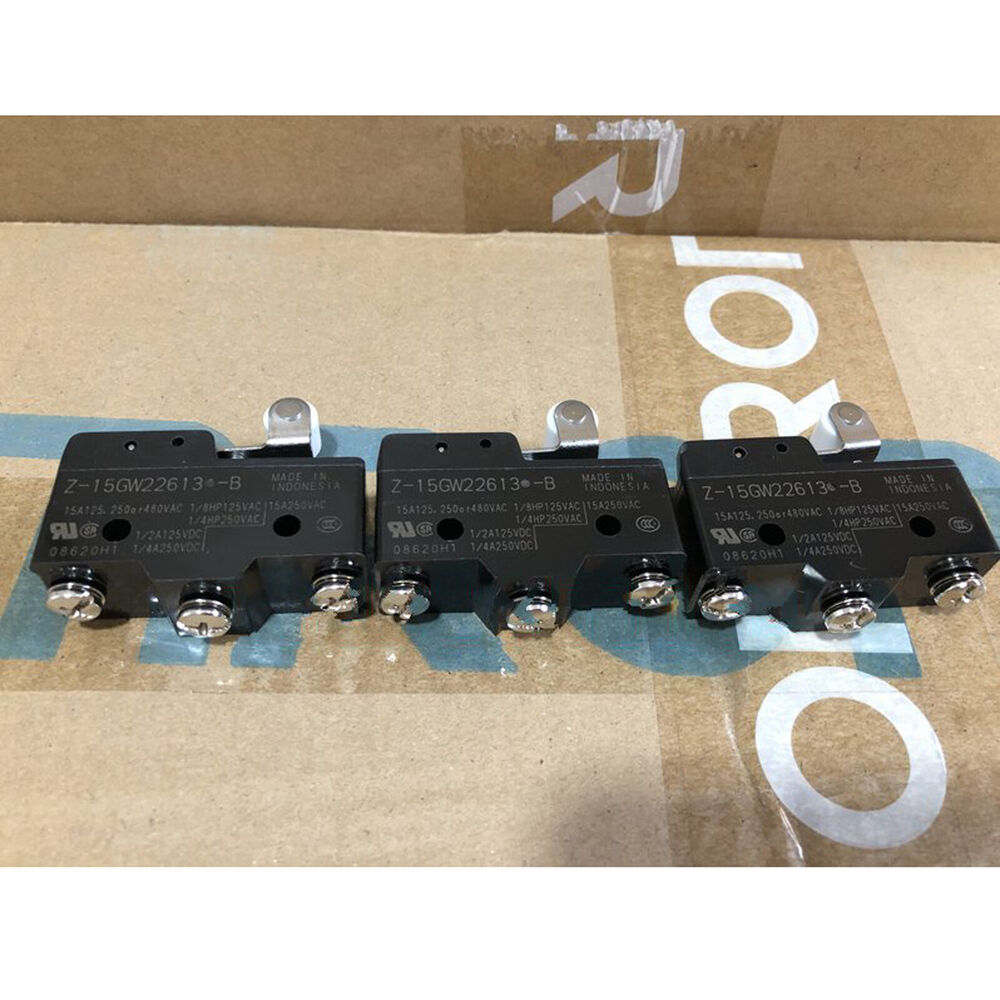 Omron Z-15GW22613-B Limit Switch, industrial automation sensor, black, Made in Indonesia, electrical specifications printed.