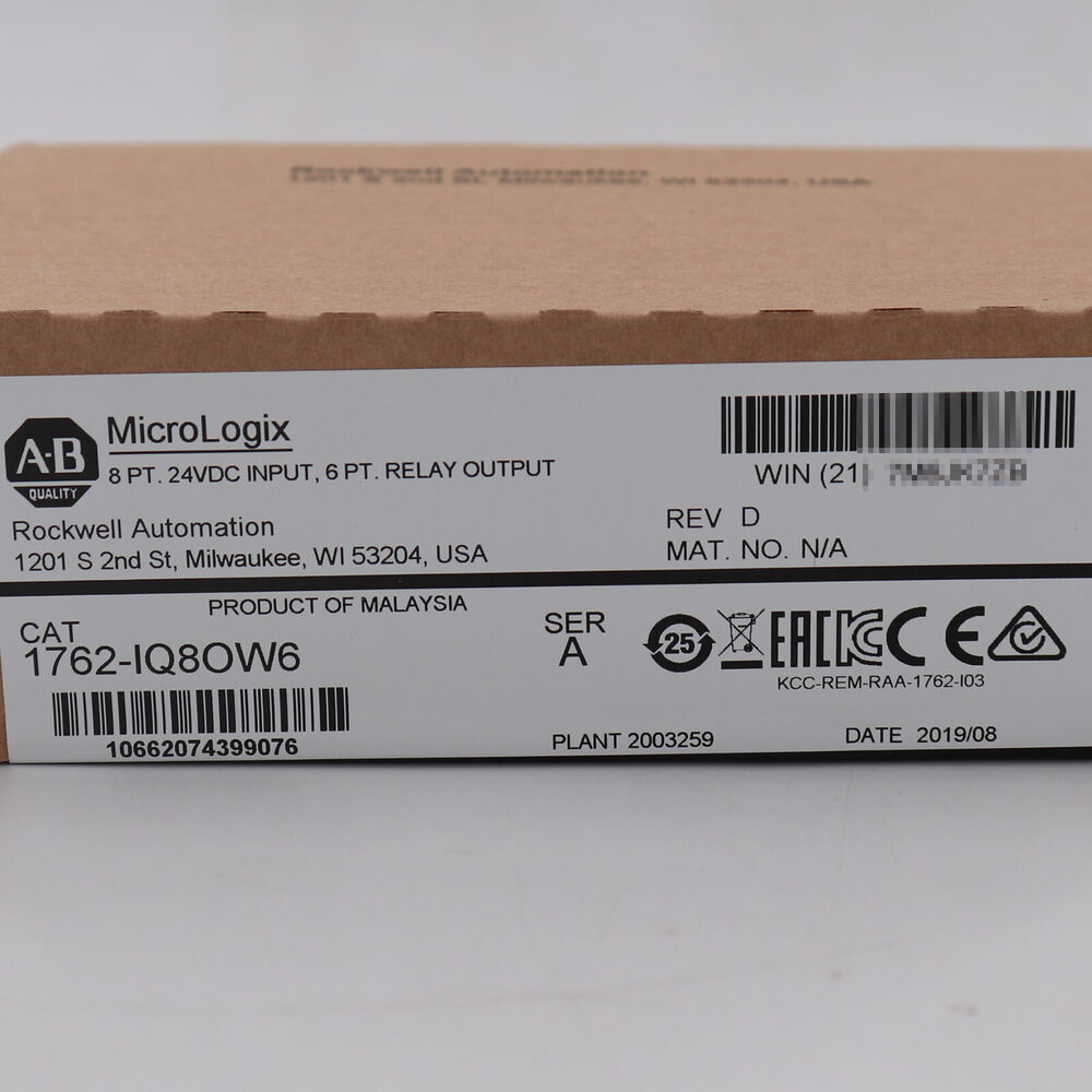 Allen Bradley MicroLogix 1762-IQ8OW6 /A Combination Module Surplus SEALED