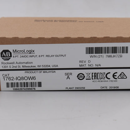 Allen Bradley MicroLogix 1762-IQ8OW6 /A Combination Module Surplus SEALED