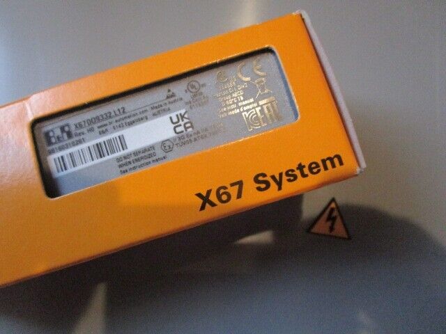 B&R X67 System Digital Output Module Box - X67DO9332.L12, Orange Packaging