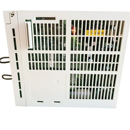 YASKAWA SGDH-10AE Servo Drive, rear view, with cooling vents and circuit boards visible.