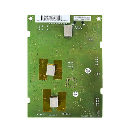 ABB IRC5 robot motherboard, green circuit board with electronic components, PLC part