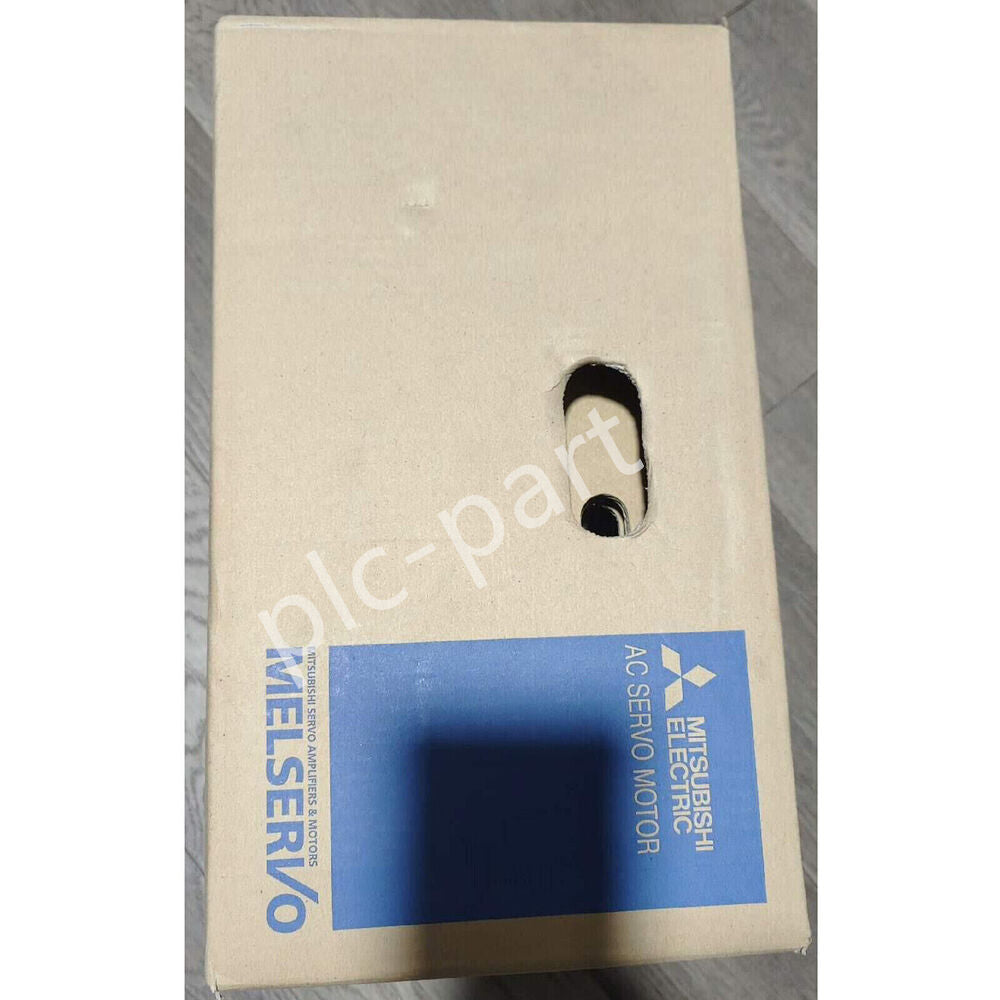 Mitsubishi HG-JR1534K AC Servo Motor packaging, product detail view, top-down angle.