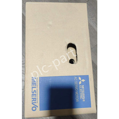 Mitsubishi HG-JR1534K AC Servo Motor packaging, product detail view, top-down angle.