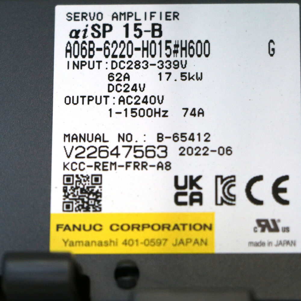 FANUC A06B-6220-H015#H600 Servo Drive Amplifier - Industrial automation part