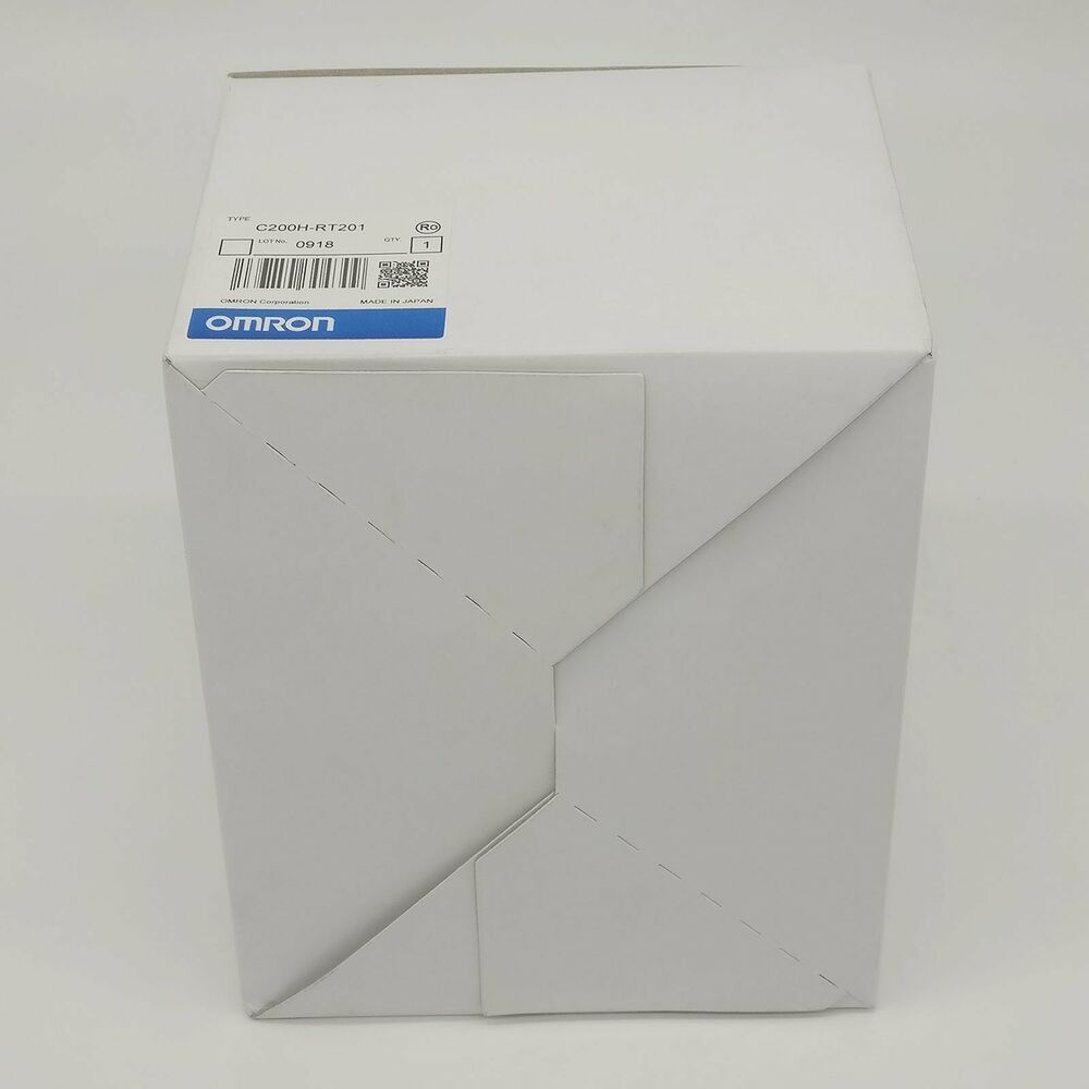Omron C200H-RT201 controller in box. New industrial automation part. Made in Japan with the OMRON brand label.