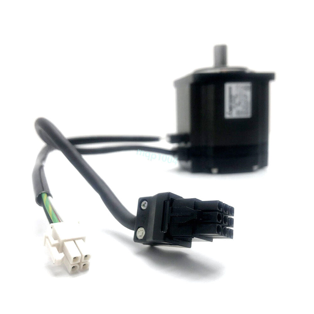 Mitsubishi HC-UFS43K servo motor with cable and connector, industrial automation equipment