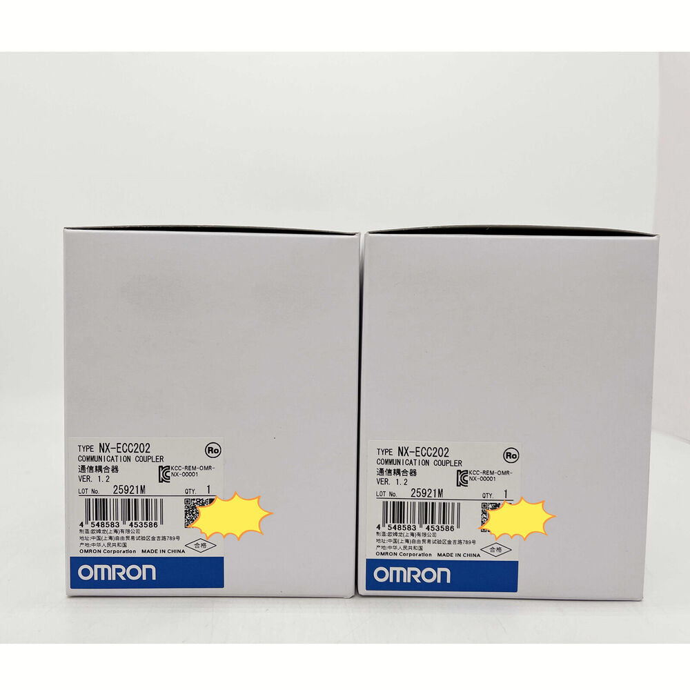 Omron NX-ECC202 Communication Coupler in box. PLC Module industrial automation part.