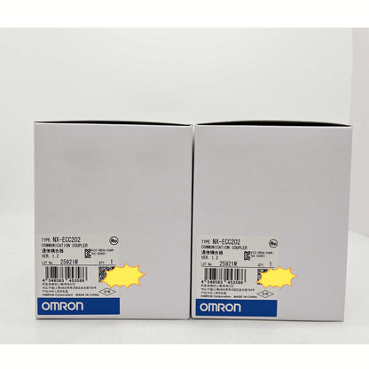 Omron NX-ECC202 Communication Coupler in box. PLC Module industrial automation part.