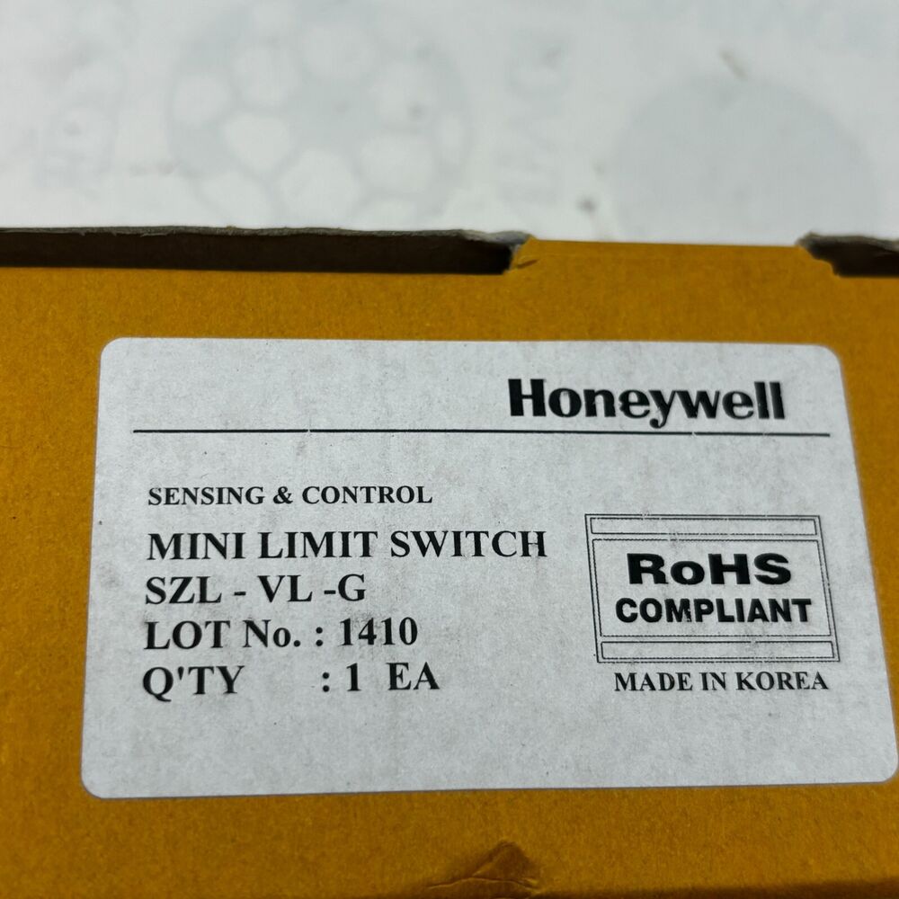 HONEYWELL SZL-VL-G VL MINI LIMIT SWITCH 5A 250V LOT NO:1140 SENSING & CONTROL