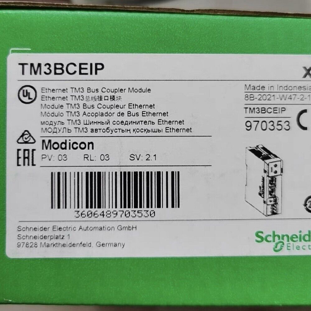 One New SCHNEIDER TM3BCEIP PLC Module TM3BCEIP Expedited Shipping In Box