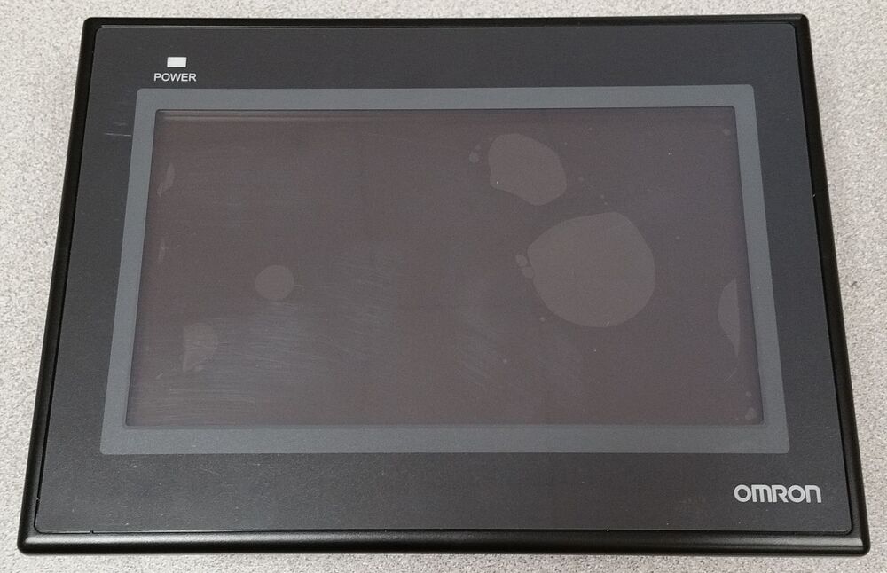 Omron NB7W-TW01B HMI Panel. Black, with power indicator and OMRON logo, fast shipping available.