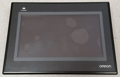 Omron NB7W-TW01B HMI Panel. Black, with power indicator and OMRON logo, fast shipping available.