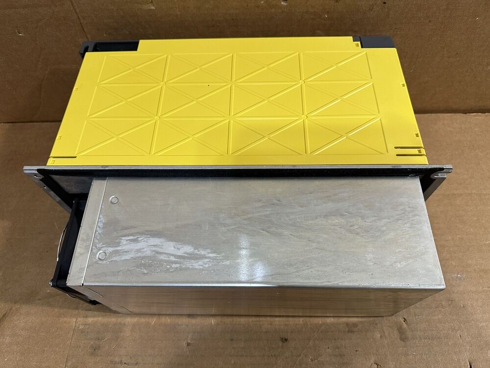 FANUC A06B-6202-H026 power supply unit, industrial automation component, yellow and silver, as pictured.