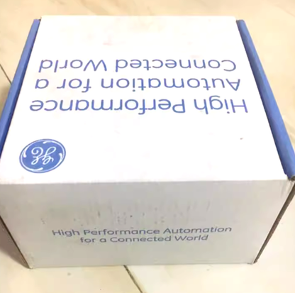 GE PLC module box, High Performance Automation for a Connected World, for industrial automation.