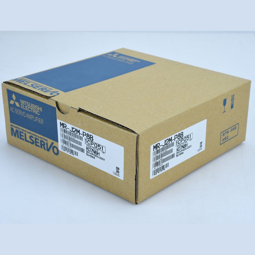 Mitsubishi MR-J2M-P8B Servo Drive in box, new in box. Industrial automation PLC component, servo drive.