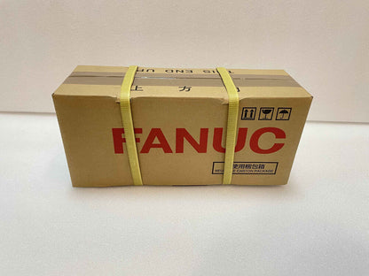 FANUC servo motor box, fast shipping, cardboard packaging, yellow straps, product details