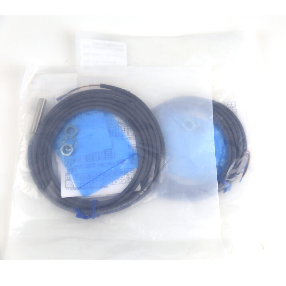 New Omron E2E-X1R5Y1 Proximity Switch Sensor with cable and accessories, 24-240VAC industrial automation part.