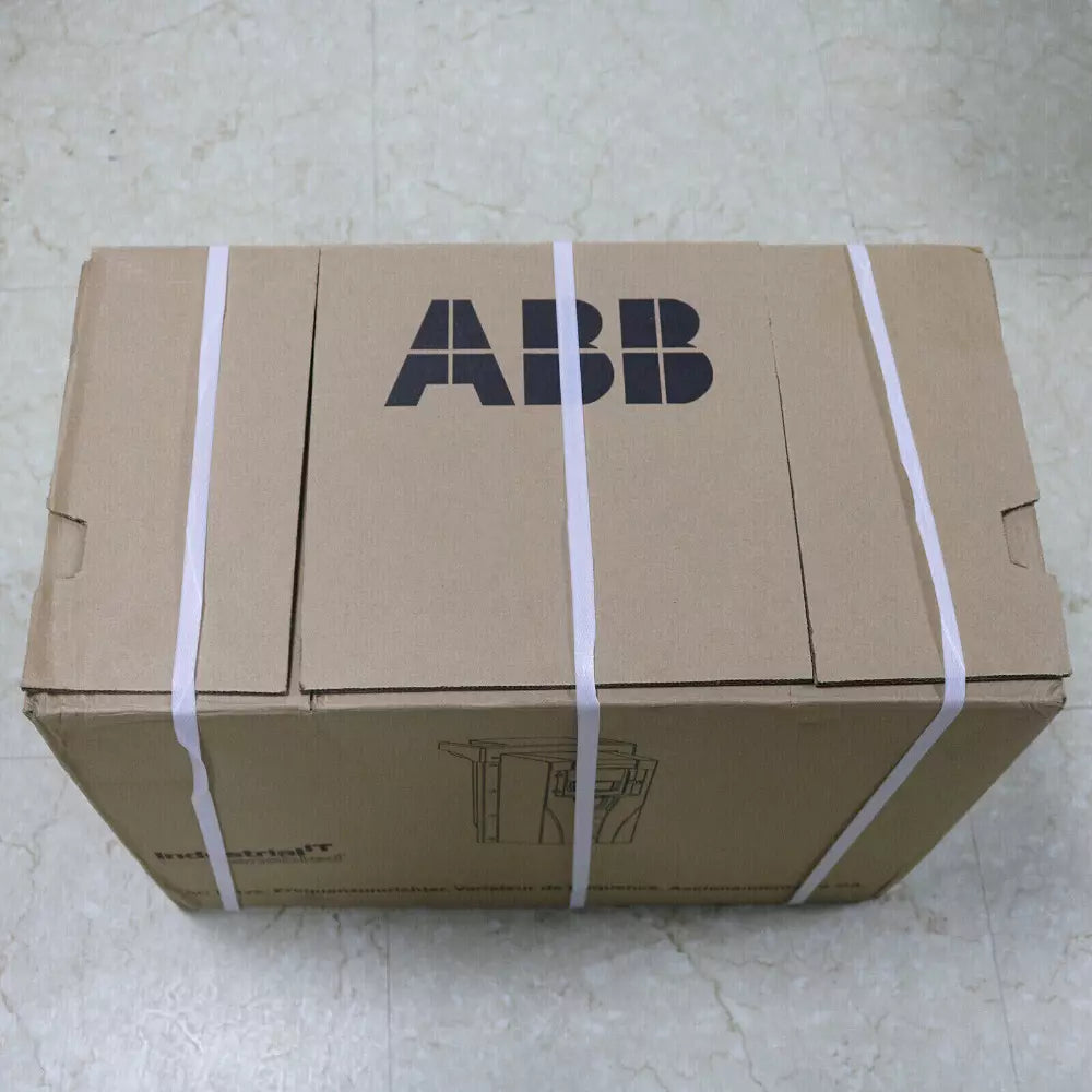 ABB DCS550 Speed Regulator product packaging, brown cardboard box, white strapping, new industrial automation equipment